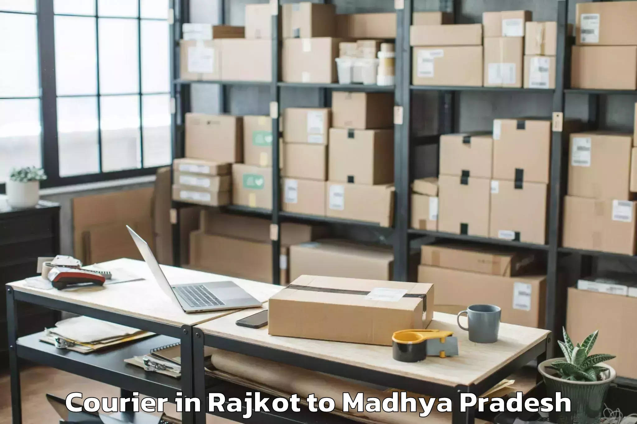 Discover Rajkot to Jabera Courier